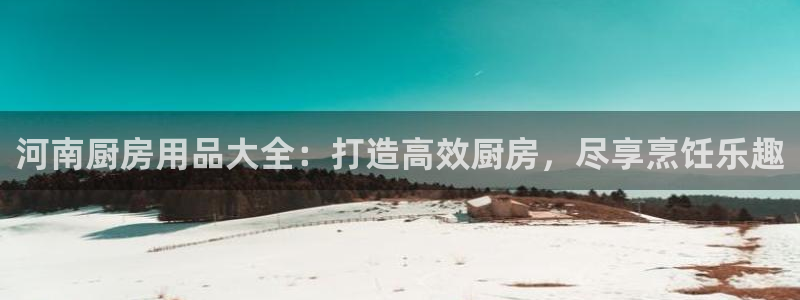 鸿运国际官网最新网站入口|河南厨房用品大全：打造高效厨房，尽享烹饪乐趣